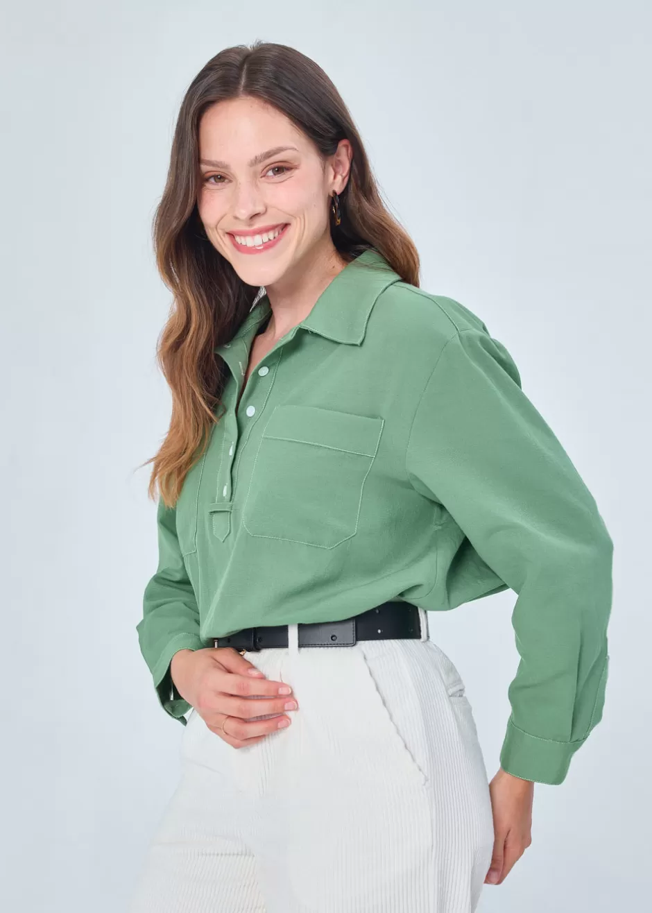 Hot BLOUSE COTON NASSIMA Chemises & Hauts