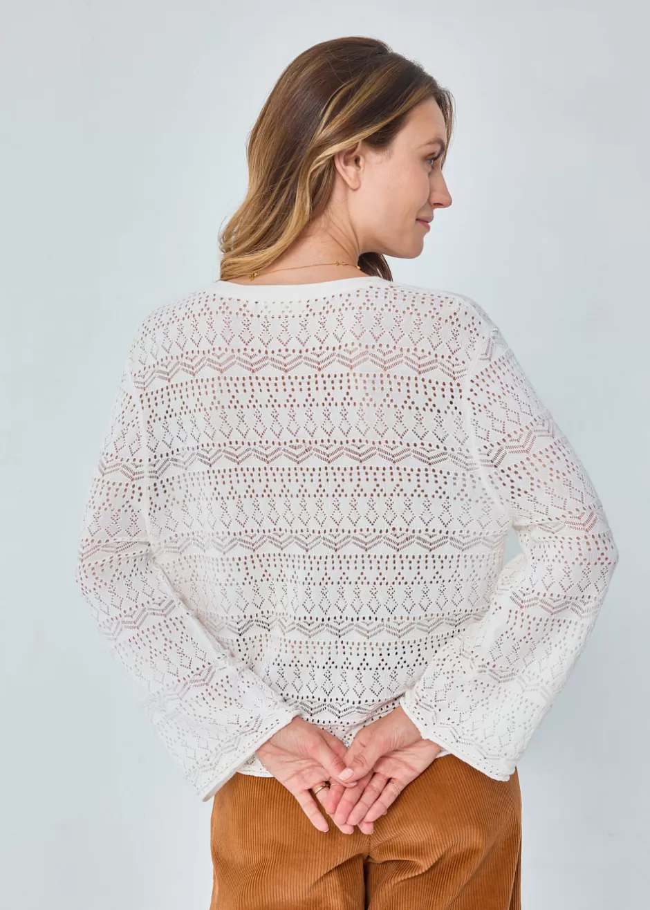 cardigan_ajoure_janeto_2.webp Store CARDIGAN AJOURE JANETO Pulls & Cardigans